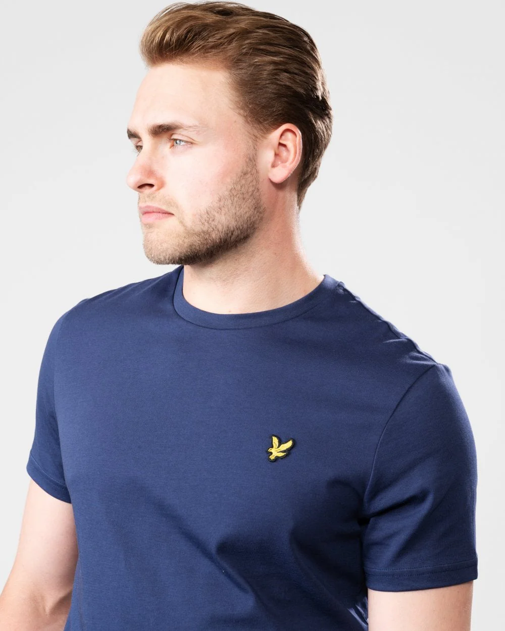 Lyle & Scott Plain Mens T-Shirt - Z99 Navy - Image 2