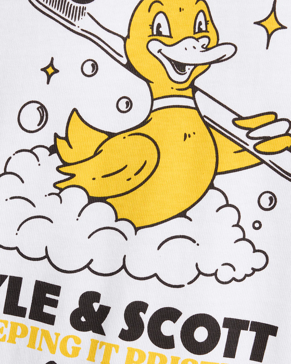 Lyle & Scott Rubber Duck Mens Graphic T-Shirt - 626 White - Image 5