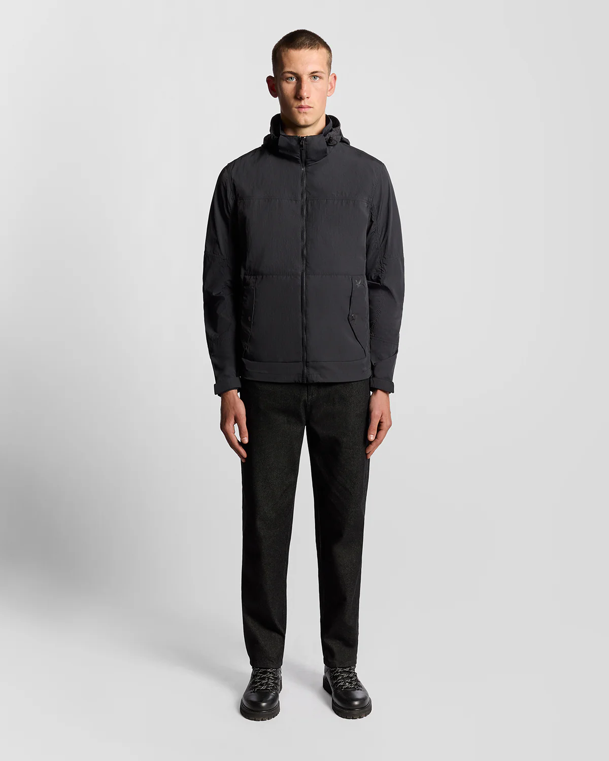 Lyle & Scott Stow Away Jacket - X002 Black Ice - Image 3