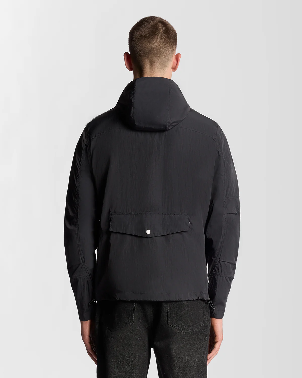 Lyle & Scott Stow Away Jacket - X002 Black Ice - Image 4