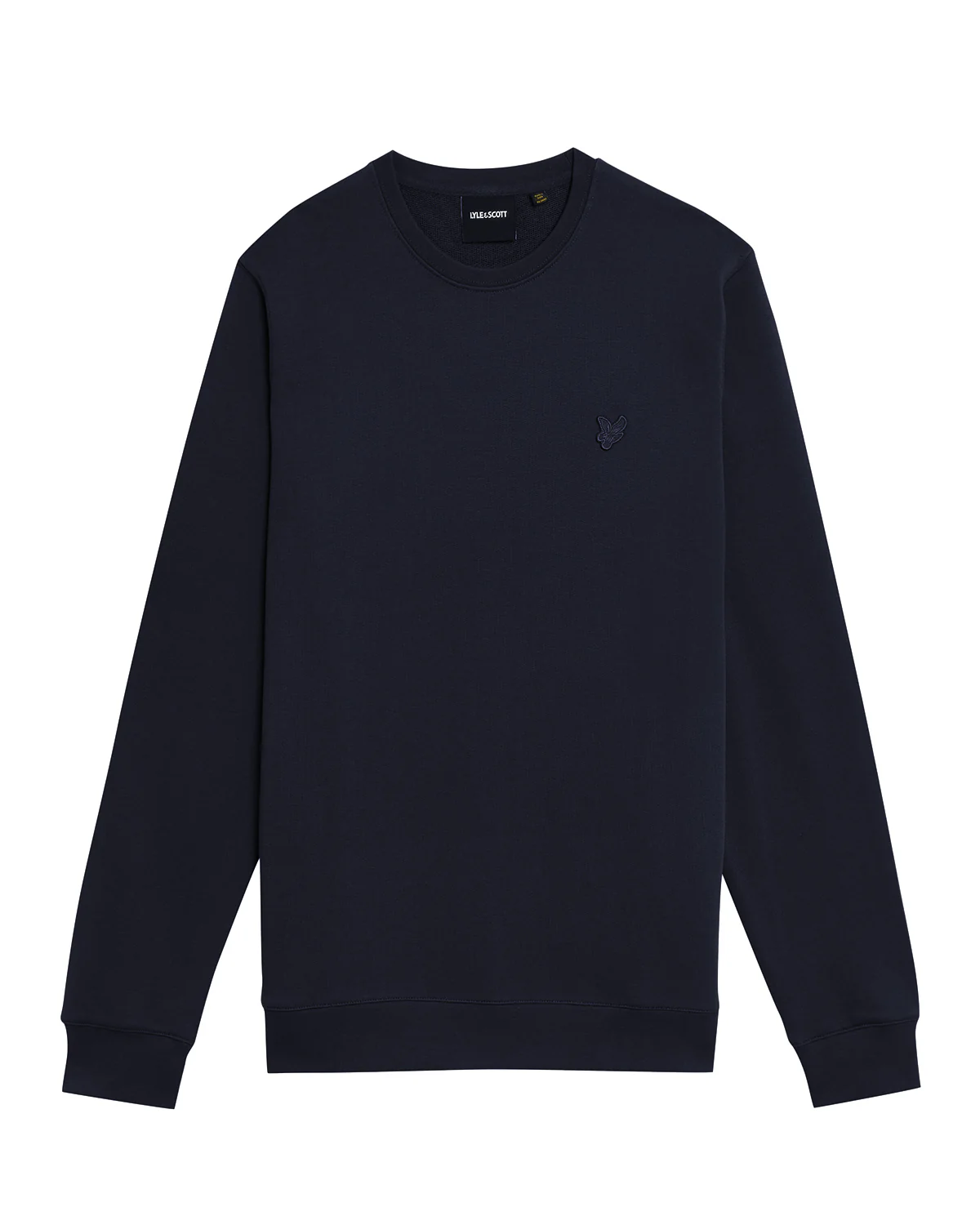 Lyle & Scott Superfine Crew Neck Sweatshirt - Z271 Dark Navy - Image 5