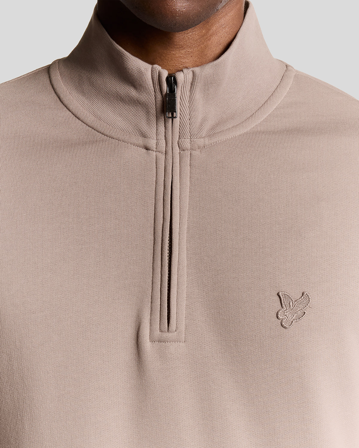 Lyle & Scott Superfine Quarter Zip Sweatshirt - X893 Fife - Image 2