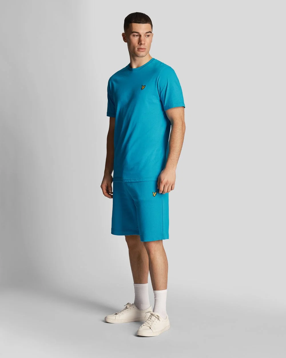Lyle & Scott Sweat Mens Shorts ML414VOG - X293 Leisure Blue - Image 3