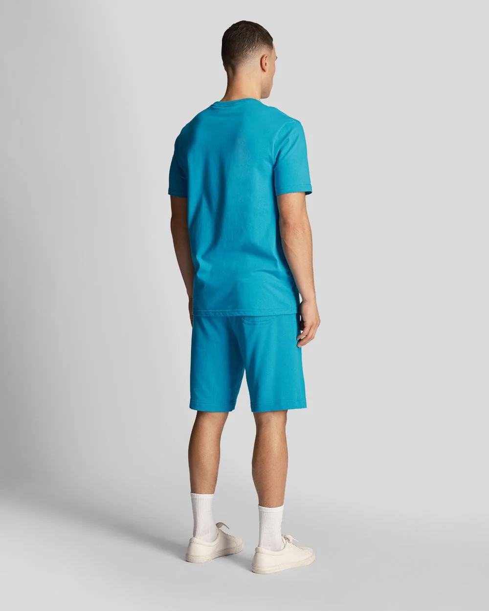 Lyle & Scott Sweat Mens Shorts ML414VOG - X293 Leisure Blue - Image 4