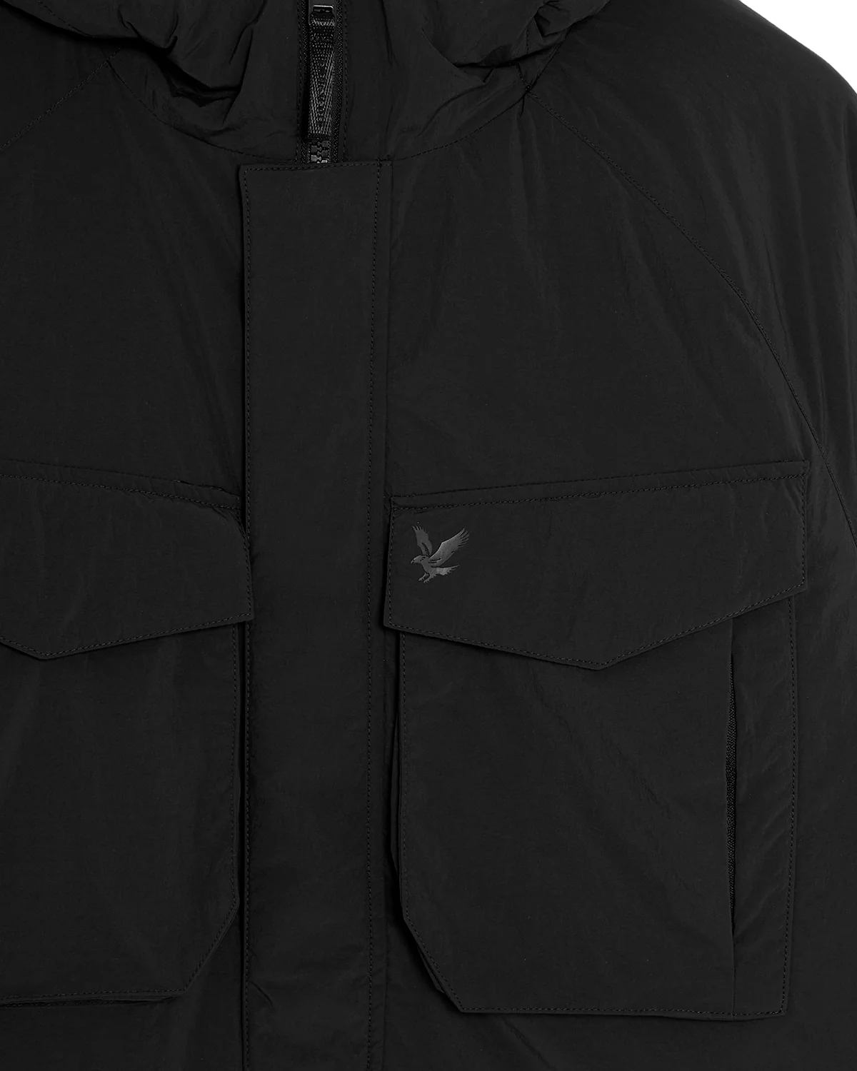 Lyle & Scott Tactical Wadded Parka - X002 Black Ice - Image 6