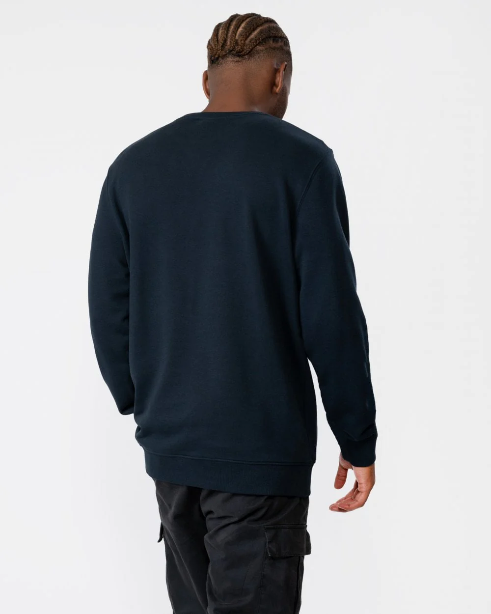 Lyle & Scott Tonal Eagle Mens Crew Neck Sweatshirt - Z271 Dark Navy - Image 4