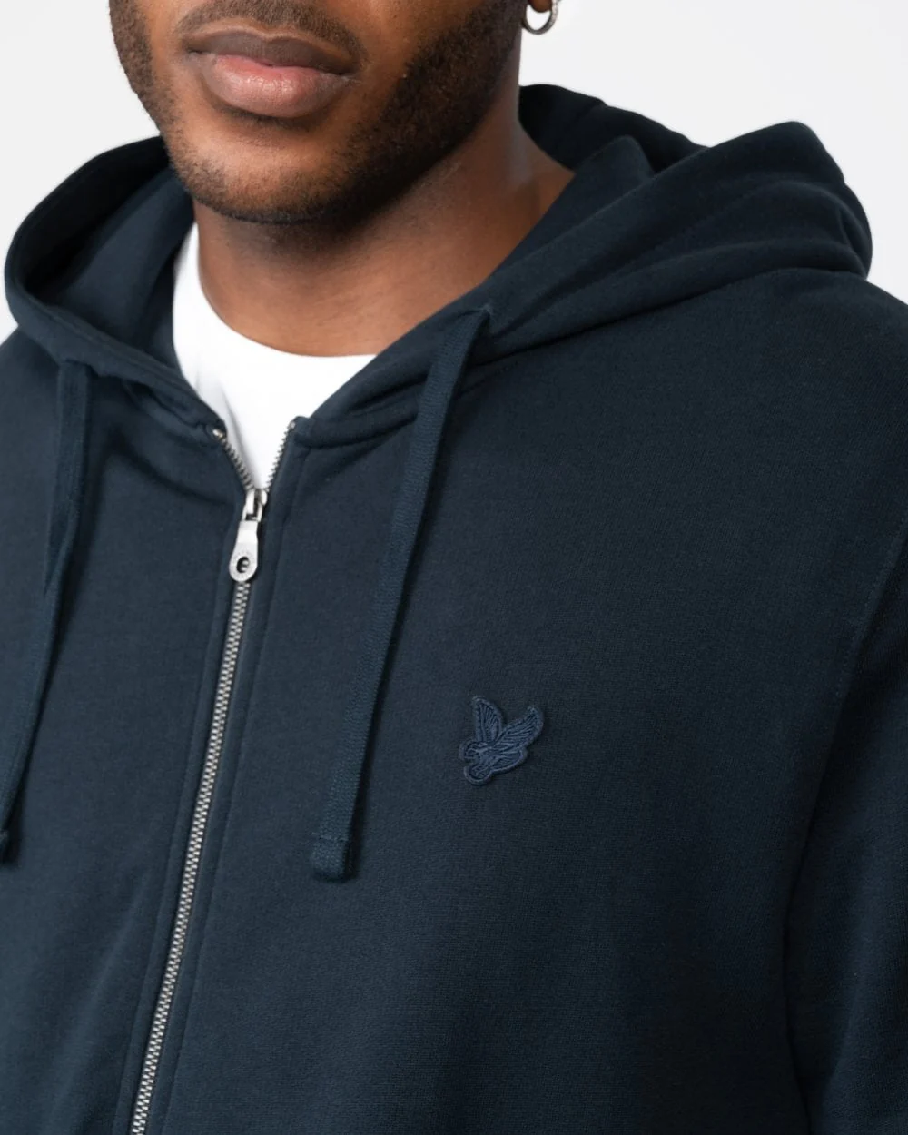 Lyle & Scott Tonal Eagle Mens Full-Zip Hoodie - Image 2