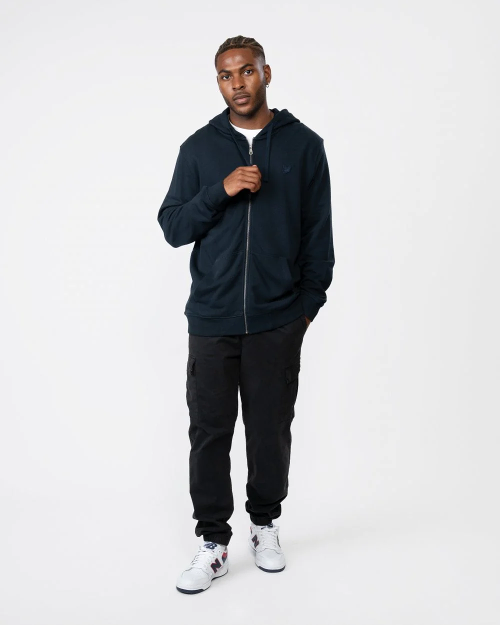 Lyle & Scott Tonal Eagle Mens Full-Zip Hoodie - Image 3