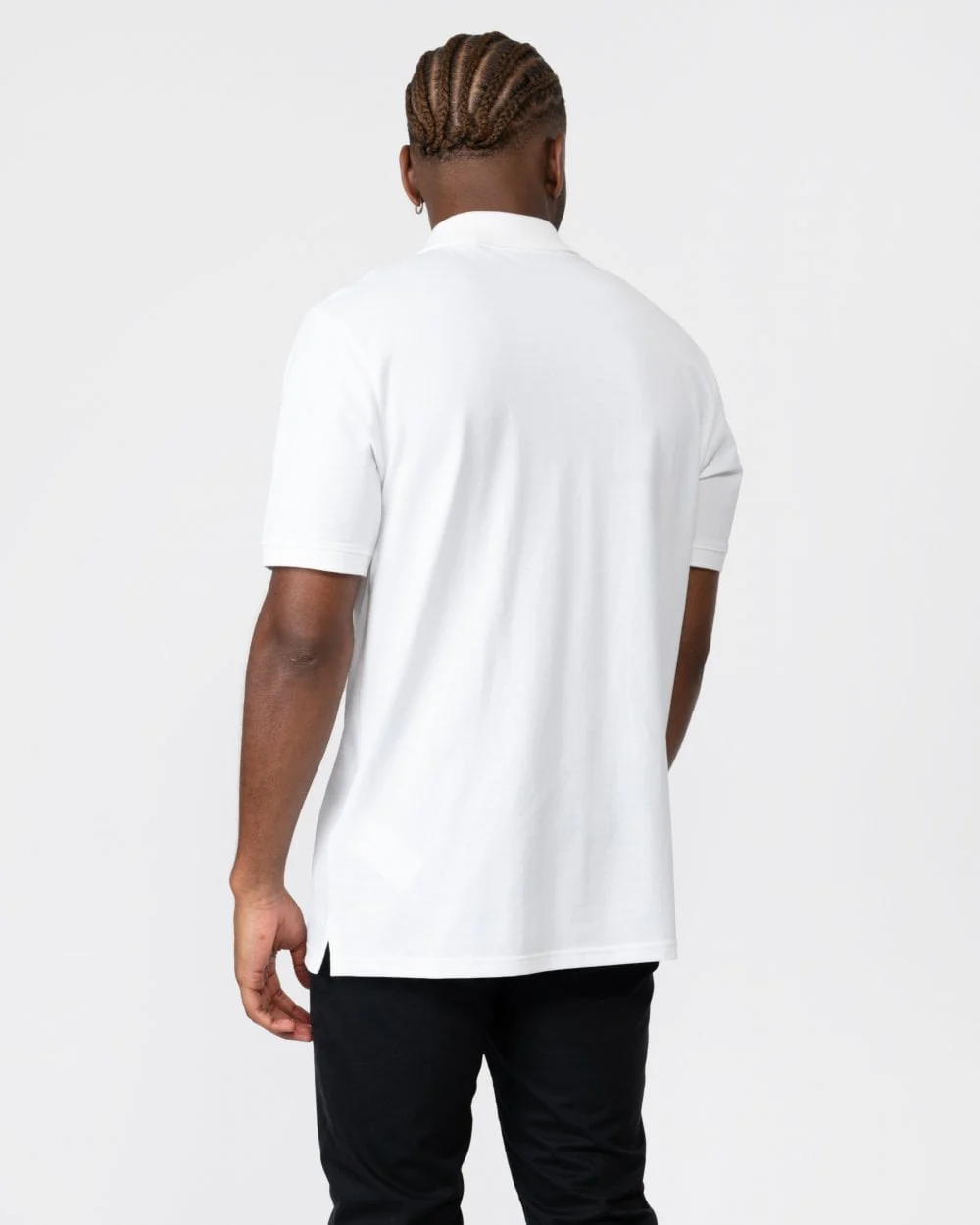 Lyle & Scott Tonal Eagle Mens Polo Shirt - 626 White - Image 4