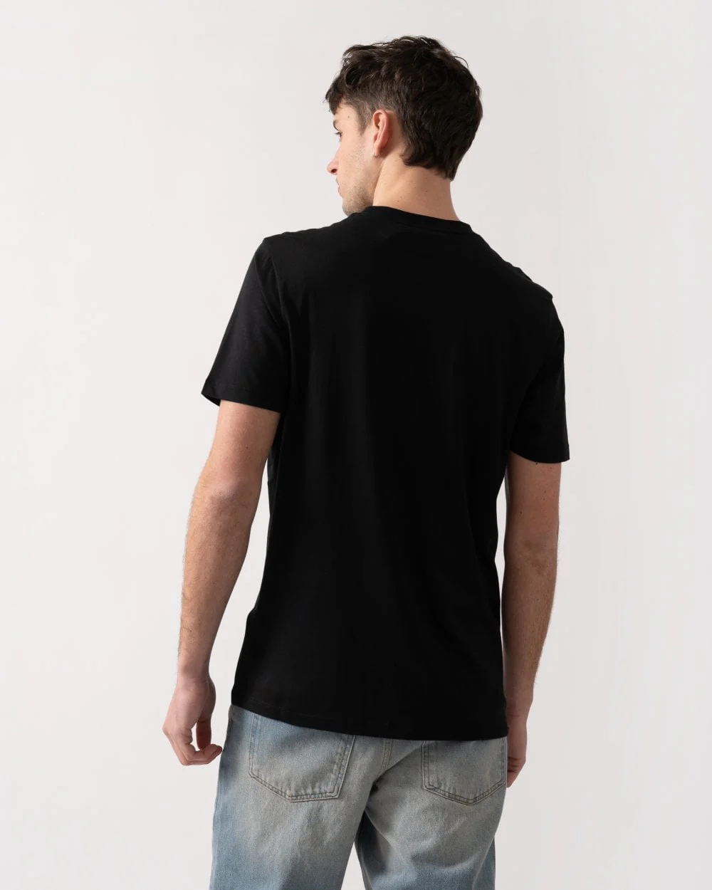 Lyle & Scott Tonal Eagle Superfine Cotton Mens T-Shirt - Z865 Jet Black - Image 4