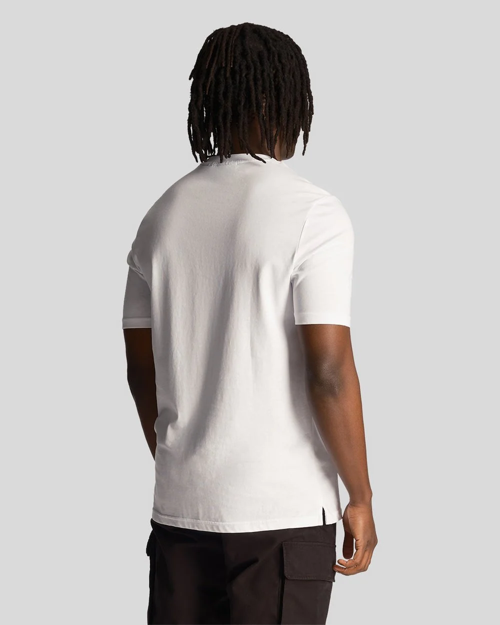 Lyle & Scott Vibrations Print Mens T-Shirt - 626 White - Image 4