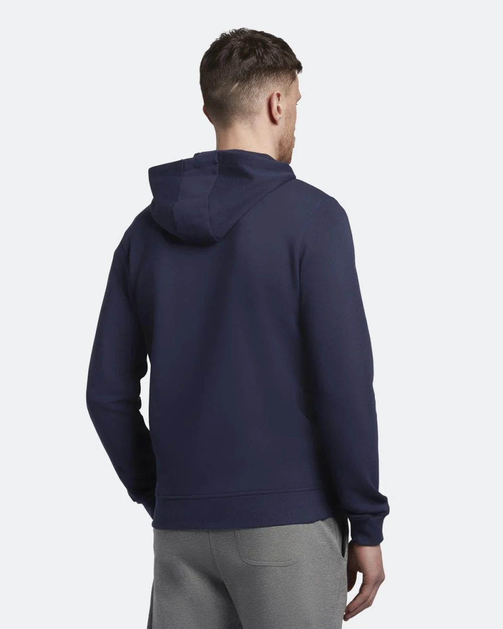 Lyle & Scott Zip Through Mens Hoodie - Z99 Navy - Image 3