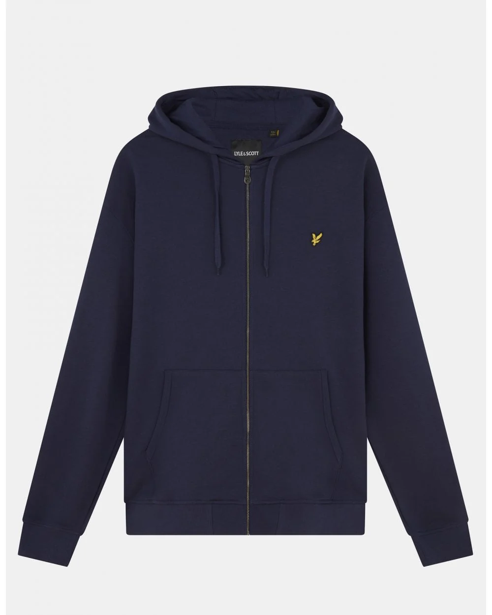 Lyle & Scott Zip Through Mens Hoodie - Z99 Navy - Image 5