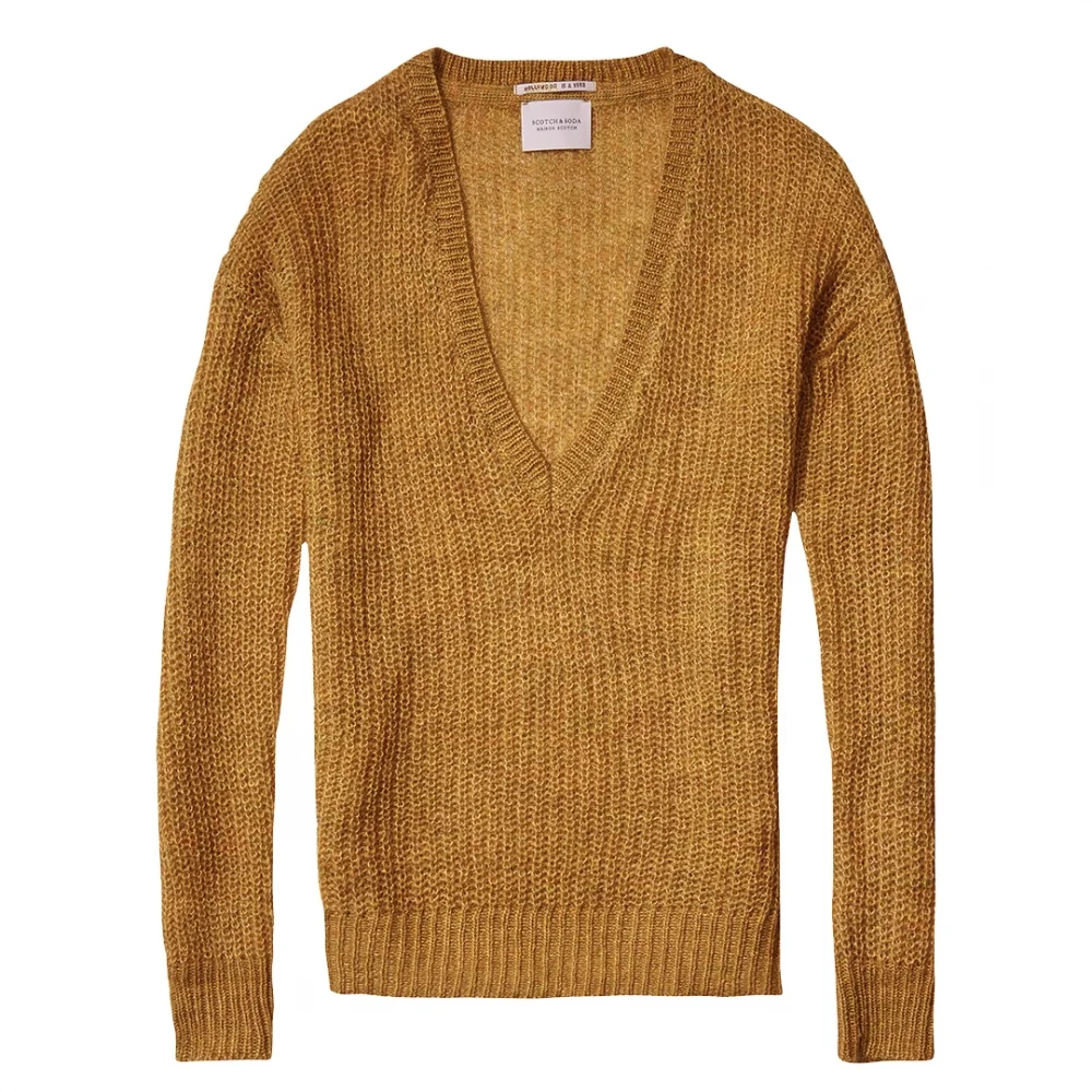 Maison Scotch Deep V-Neck Soft Womens Knit Jumper - Image 2