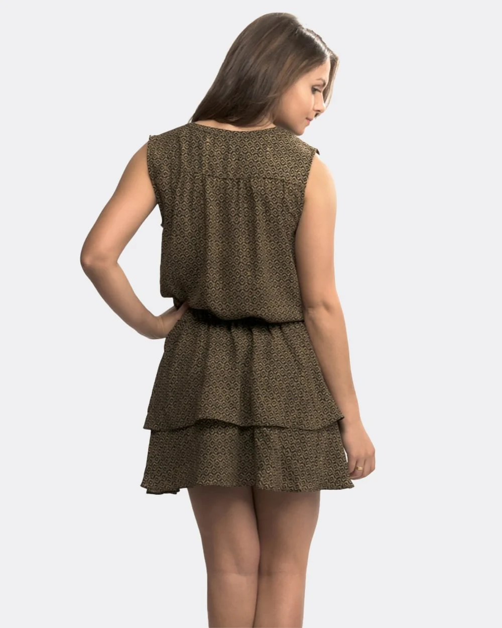 Maison Scotch Silky Feel Sleeveless Printed Womens Summer Dress - Image 4