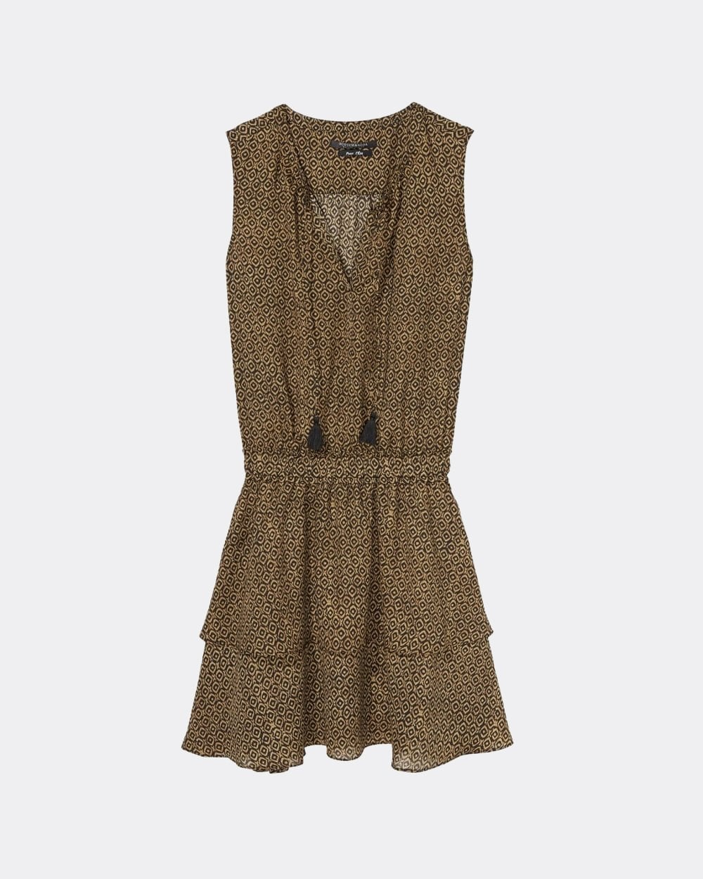 Maison Scotch Silky Feel Sleeveless Printed Womens Summer Dress - Image 5