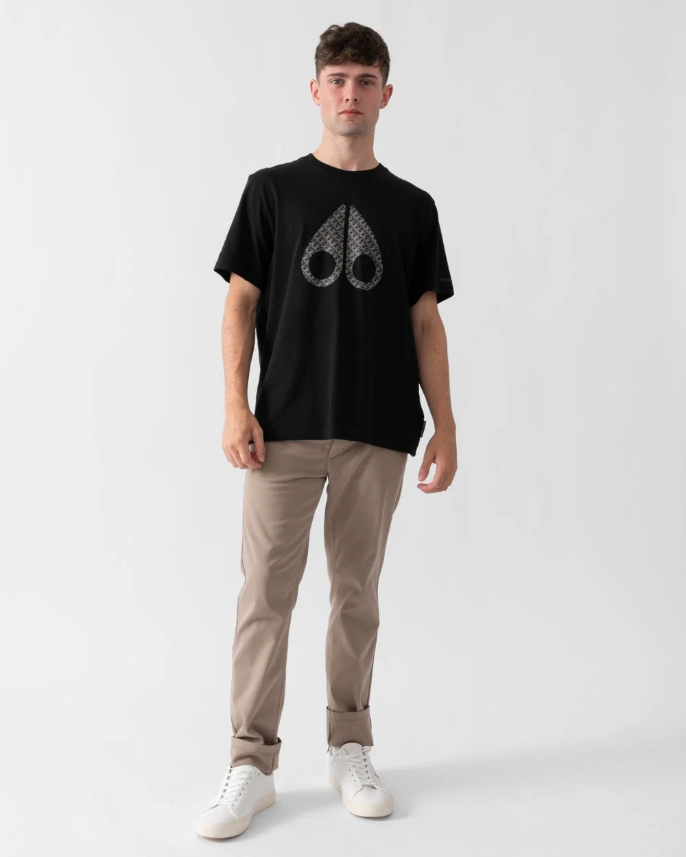 Moose Knuckles Chamblee Mens Graphic Print Logo T-Shirt - Image 3