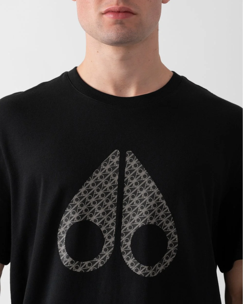 Moose Knuckles Chamblee Mens Graphic Print Logo T-Shirt - Image 4