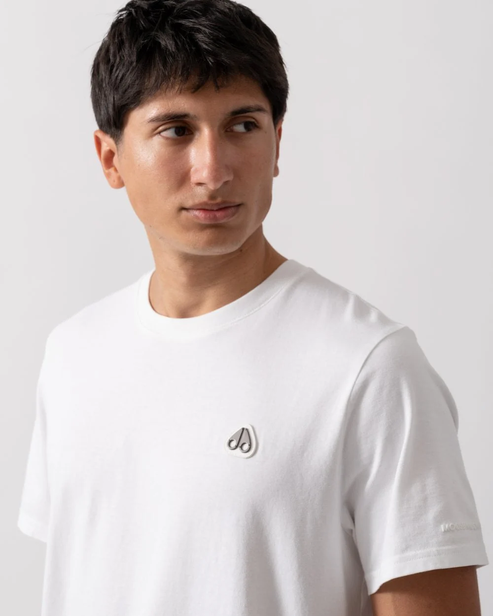 Moose Knuckles Crescent Mens T-Shirt - White 160 - Image 2