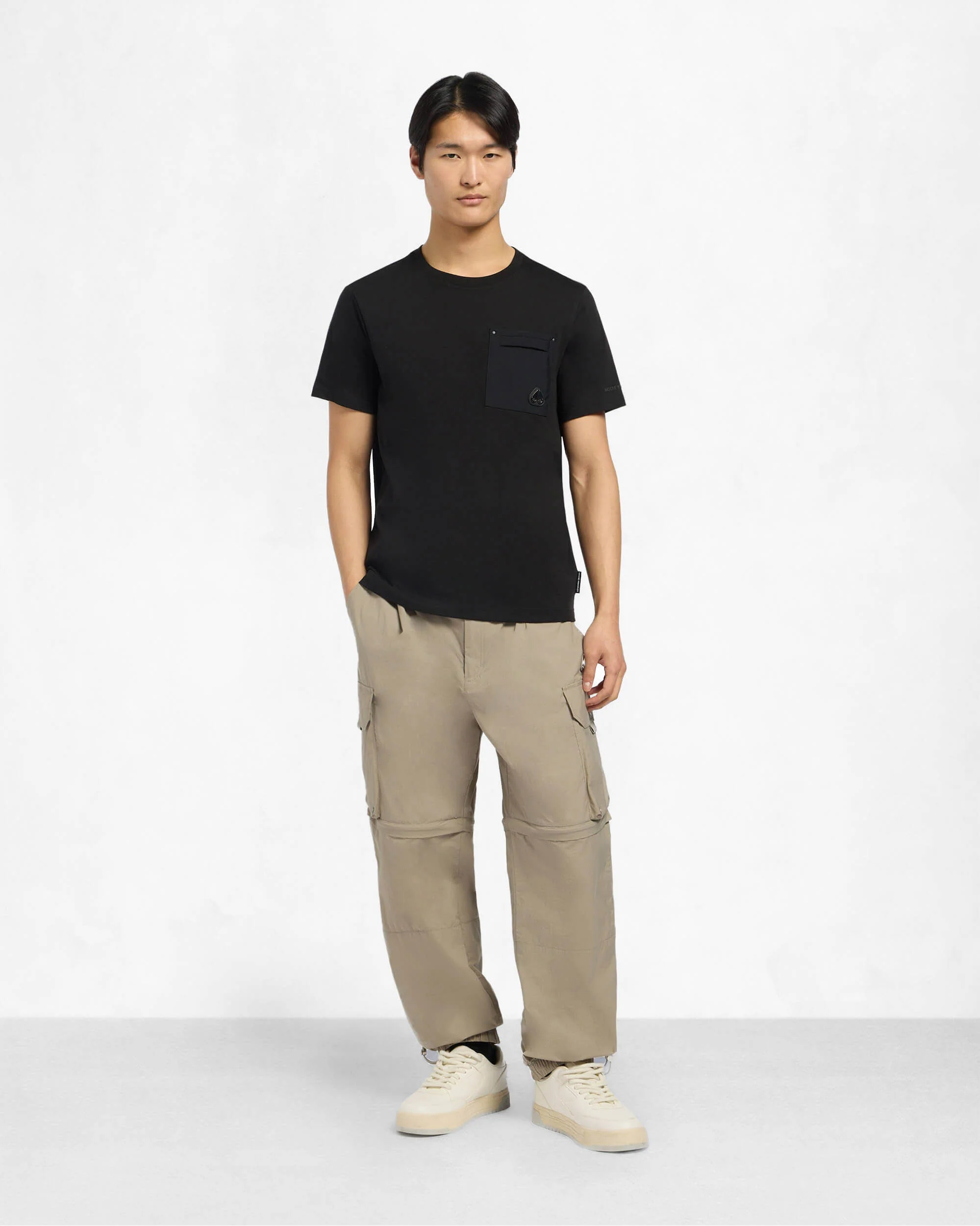 Moose Knuckles Dalon Mens T-Shirt - Black 292 - Image 2