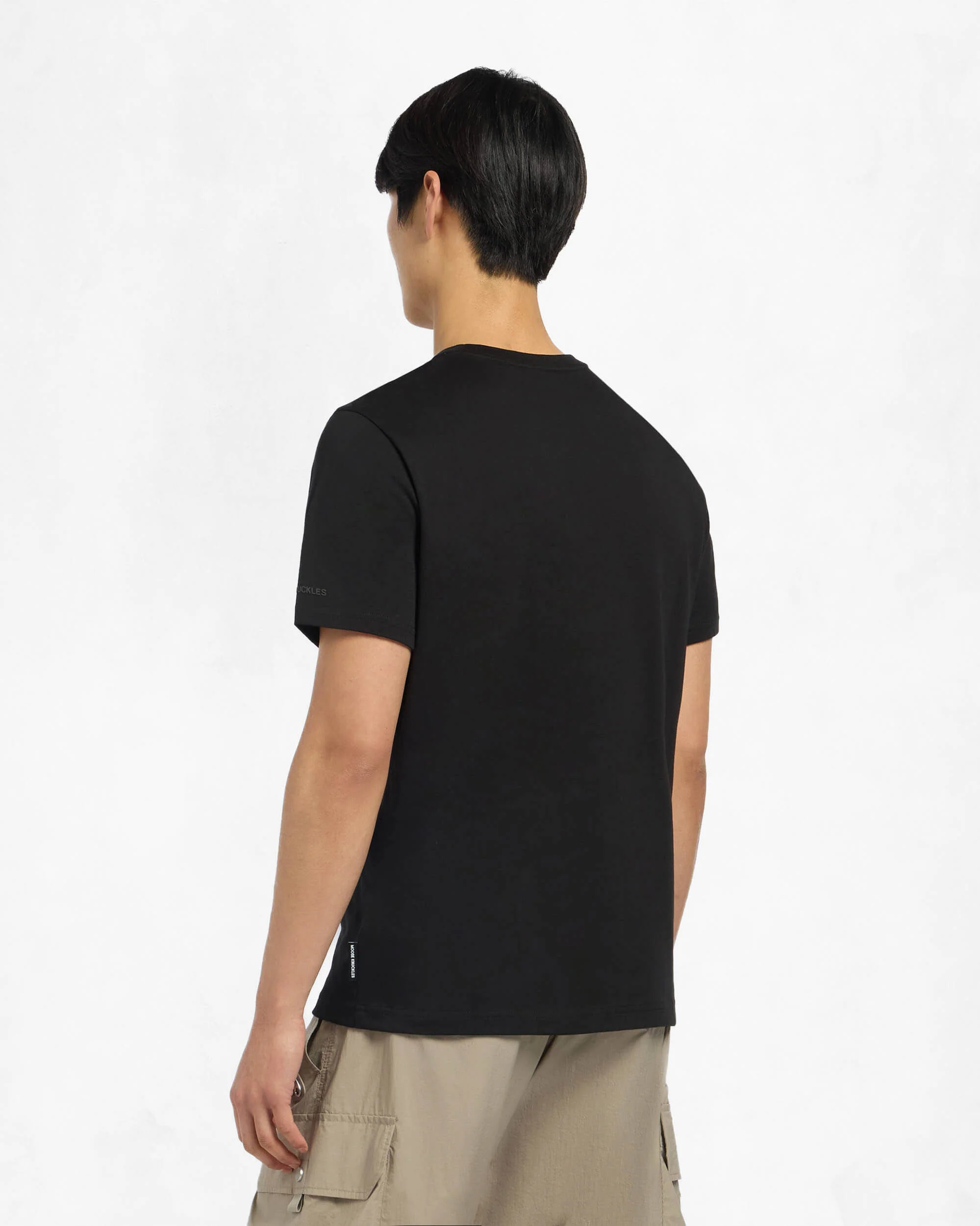Moose Knuckles Dalon Mens T-Shirt - Black 292 - Image 3