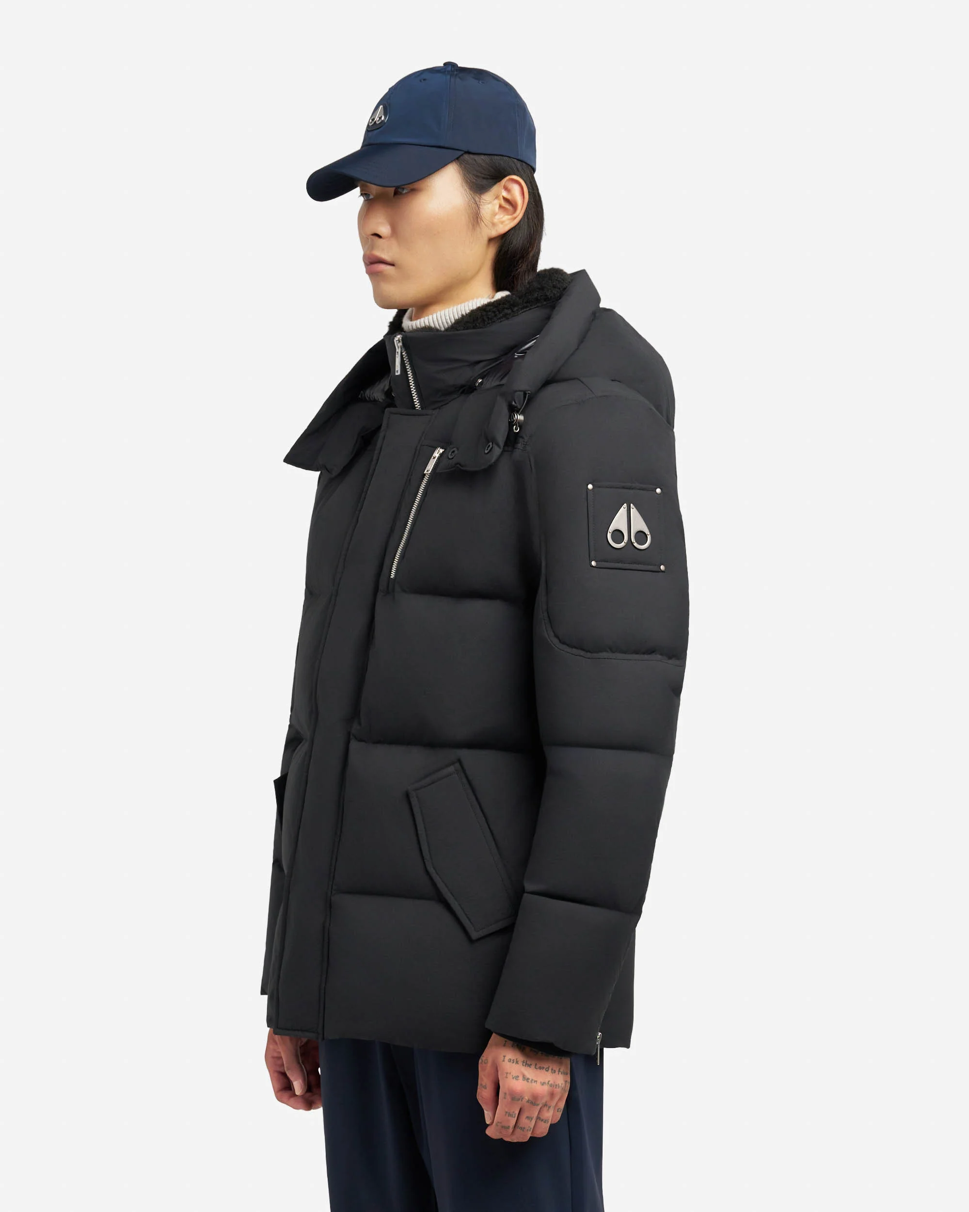 Moose Knuckles Everest 3Q Mens Puffer Jacket - Black 292 - Image 2