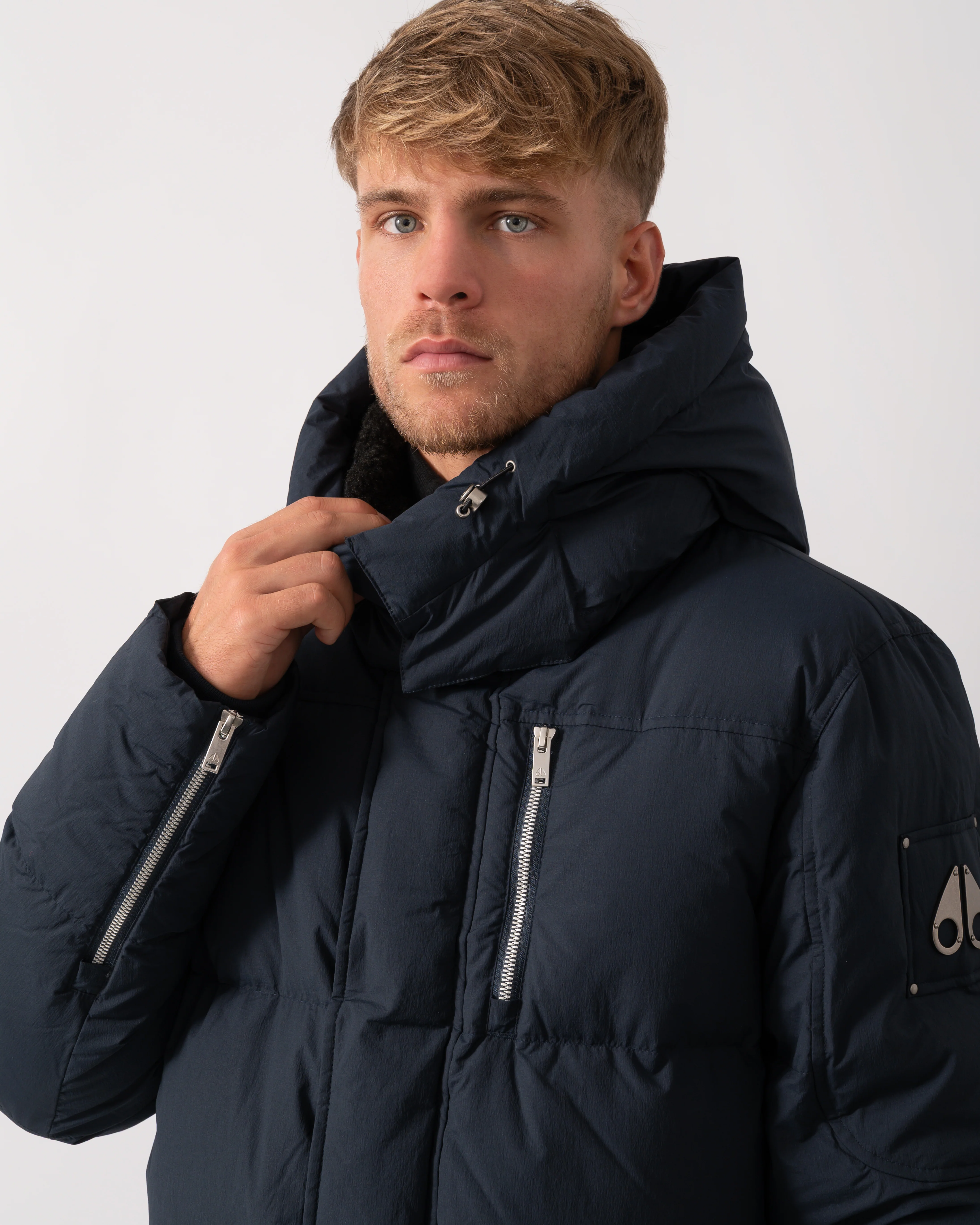 Moose Knuckles Everest 3Q Mens Puffer Jacket - Navy 833 - Image 2