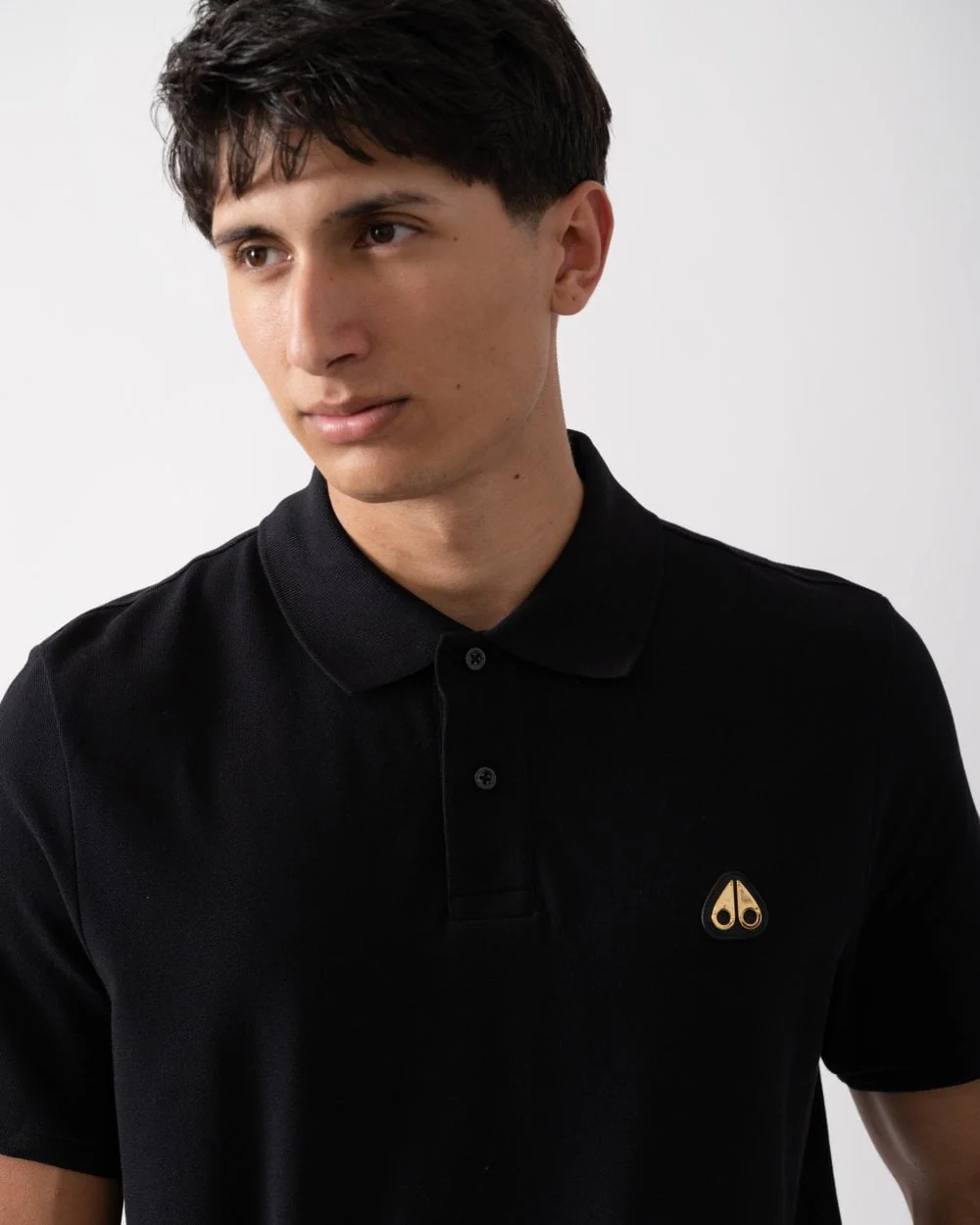 Moose Knuckles Everett Gold Mens Polo Shirt - Image 2