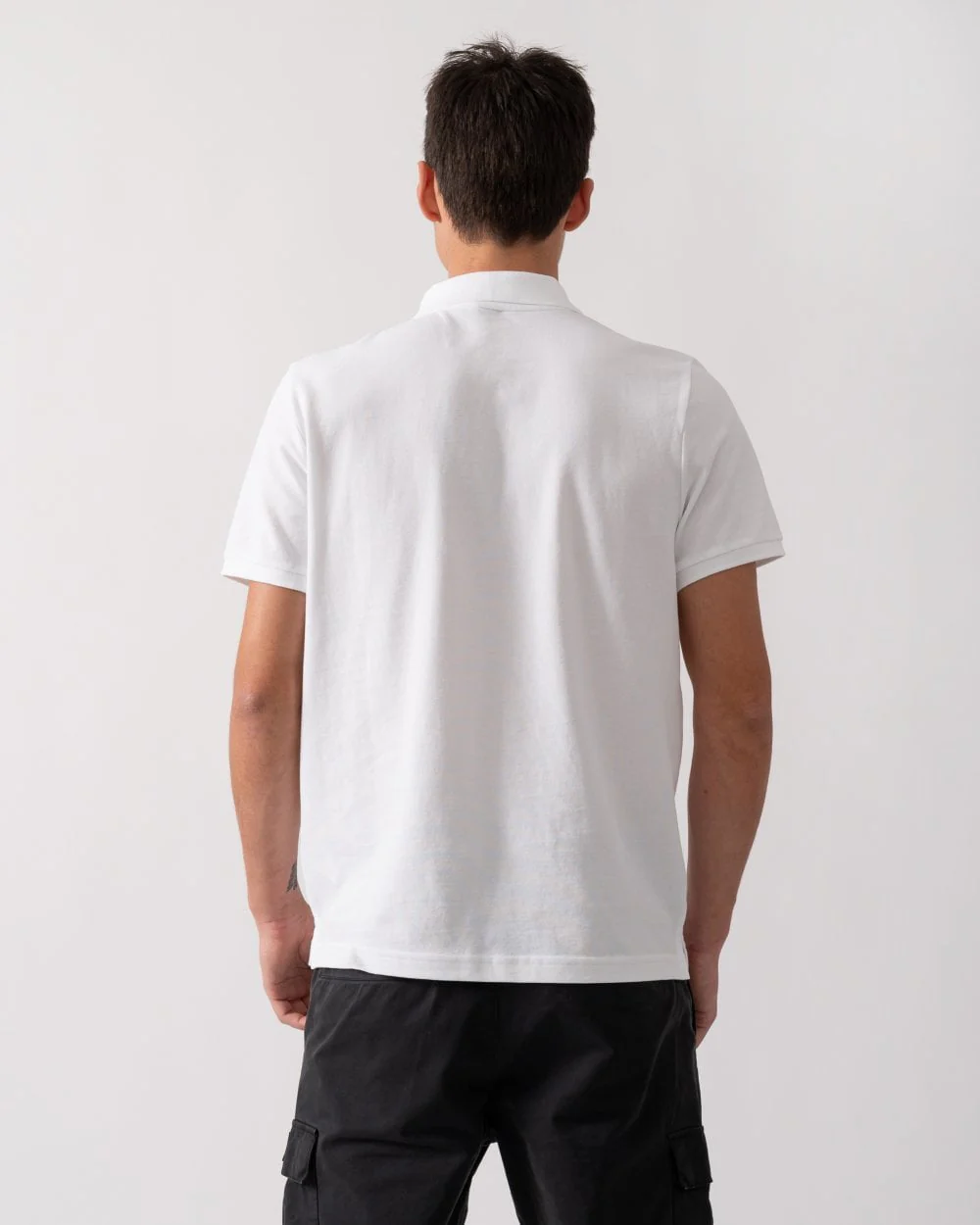 Moose Knuckles Everett Mens Polo Shirt - White 160 - Image 4