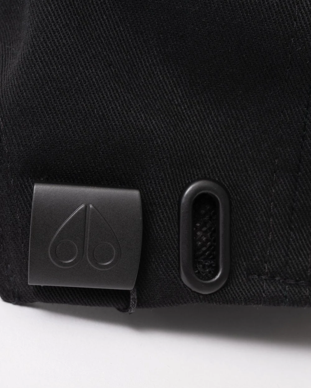 Moose Knuckles Front Logo Icon Cap - Black/Black Logo - Image 4