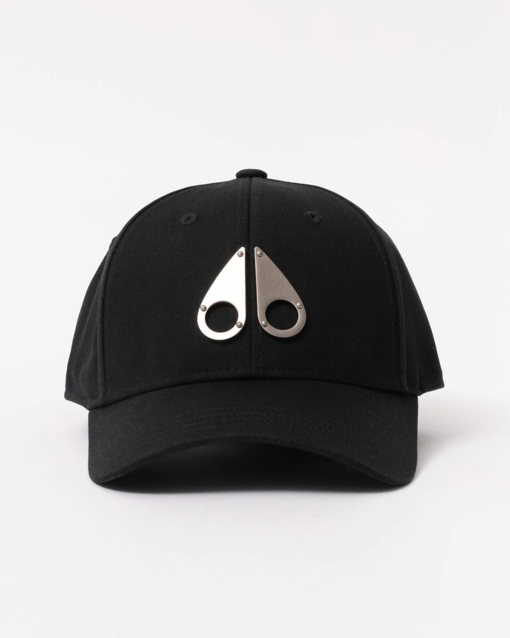 Moose Knuckles Front Logo Icon Cap - Black/Nickel Logo 282 - Image 2