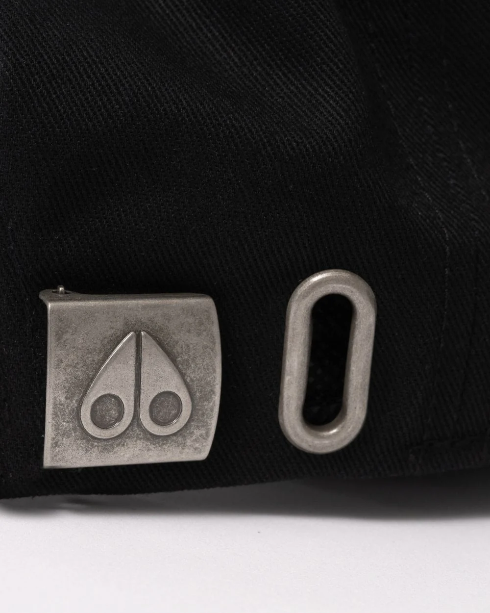 Moose Knuckles Front Logo Icon Cap - Black/Nickel Logo 282 - Image 4