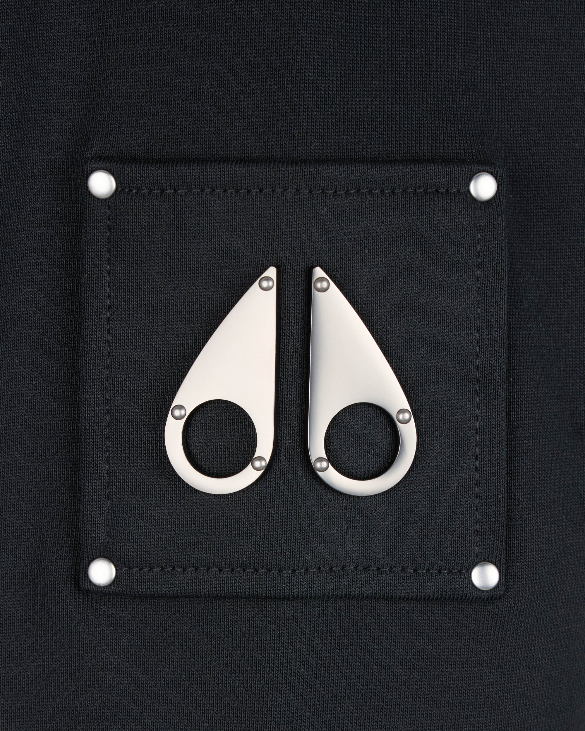 Moose Knuckles Hartsfield Mens Zip Up Hoodie - Black 292 - Image 3