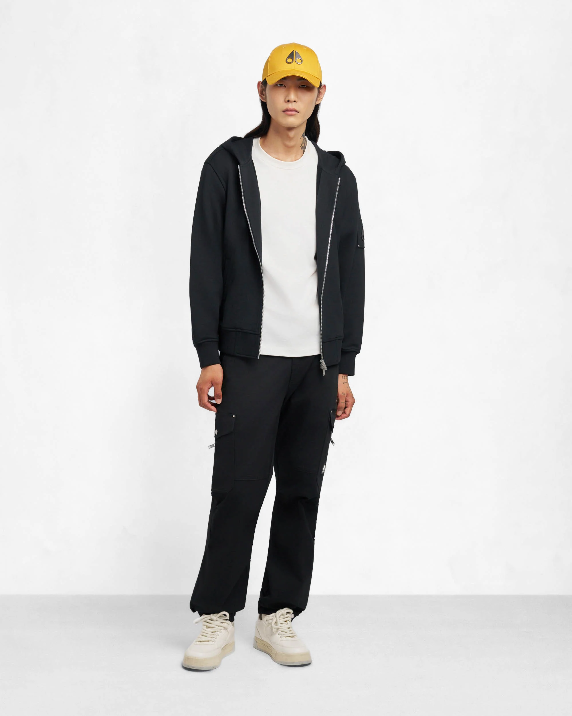 Moose Knuckles Hartsfield Mens Zip Up Hoodie - Black 292 - Image 5