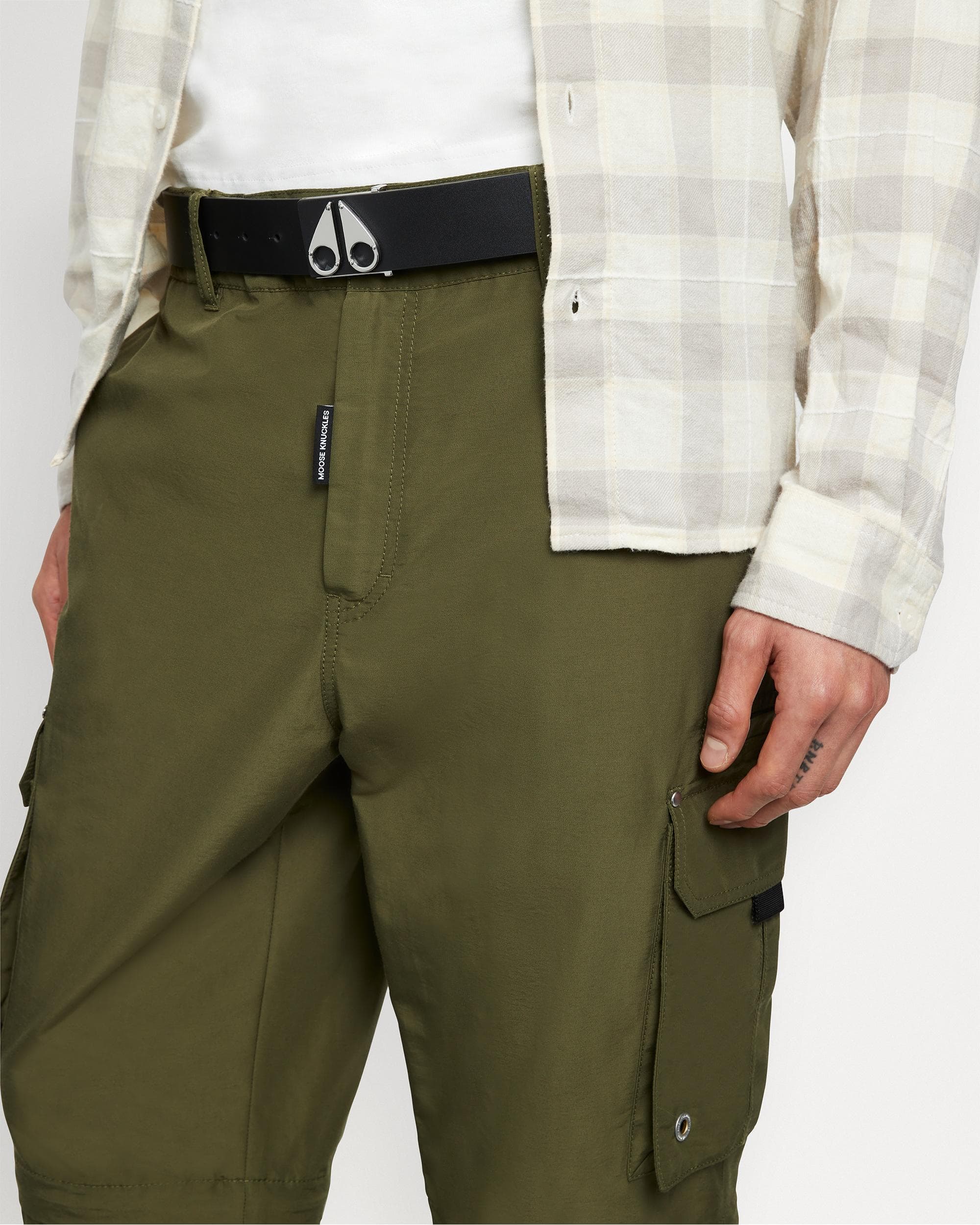 Moose Knuckles Mens Logo Icon Belt - Image 4