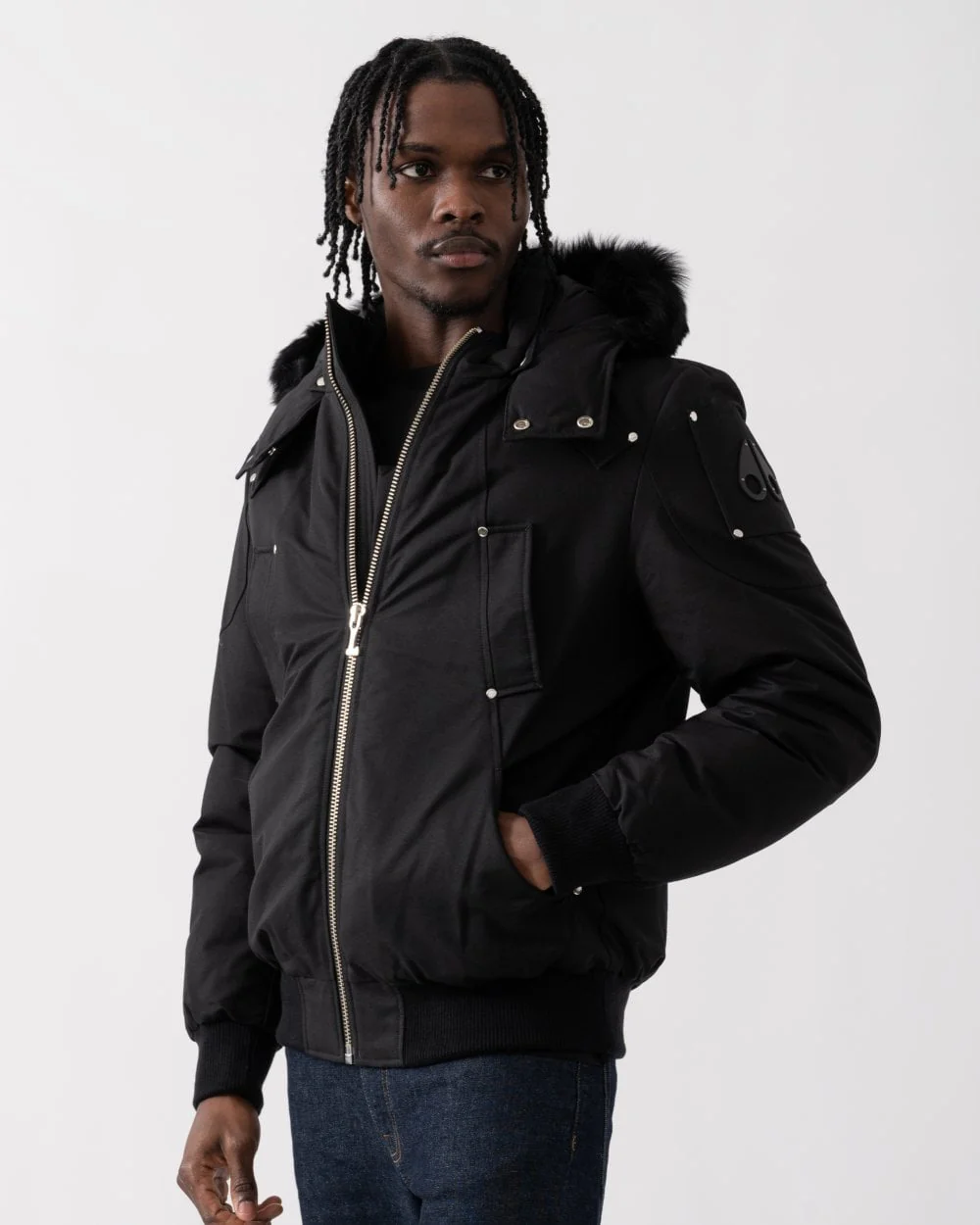 Moose Knuckles Mens Original Ballistic Neoshear Bomber Jacket - Image 3