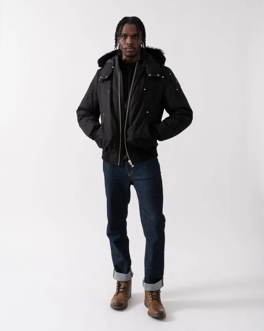 Moose Knuckles Mens Original Ballistic Neoshear Bomber Jacket - Image 4