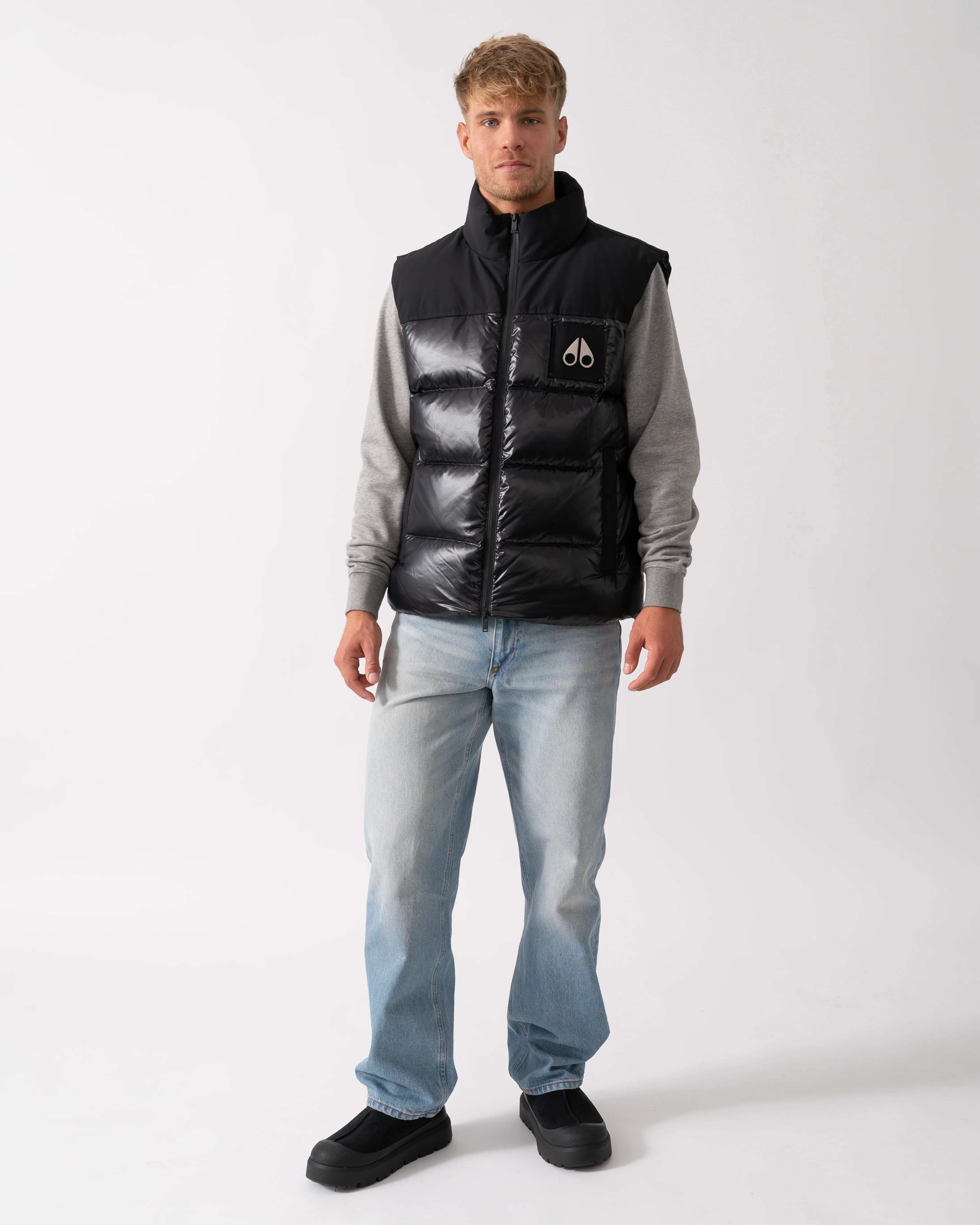 Moose Knuckles Victory Peak Mens Padded Vest - Black 292 - Image 2