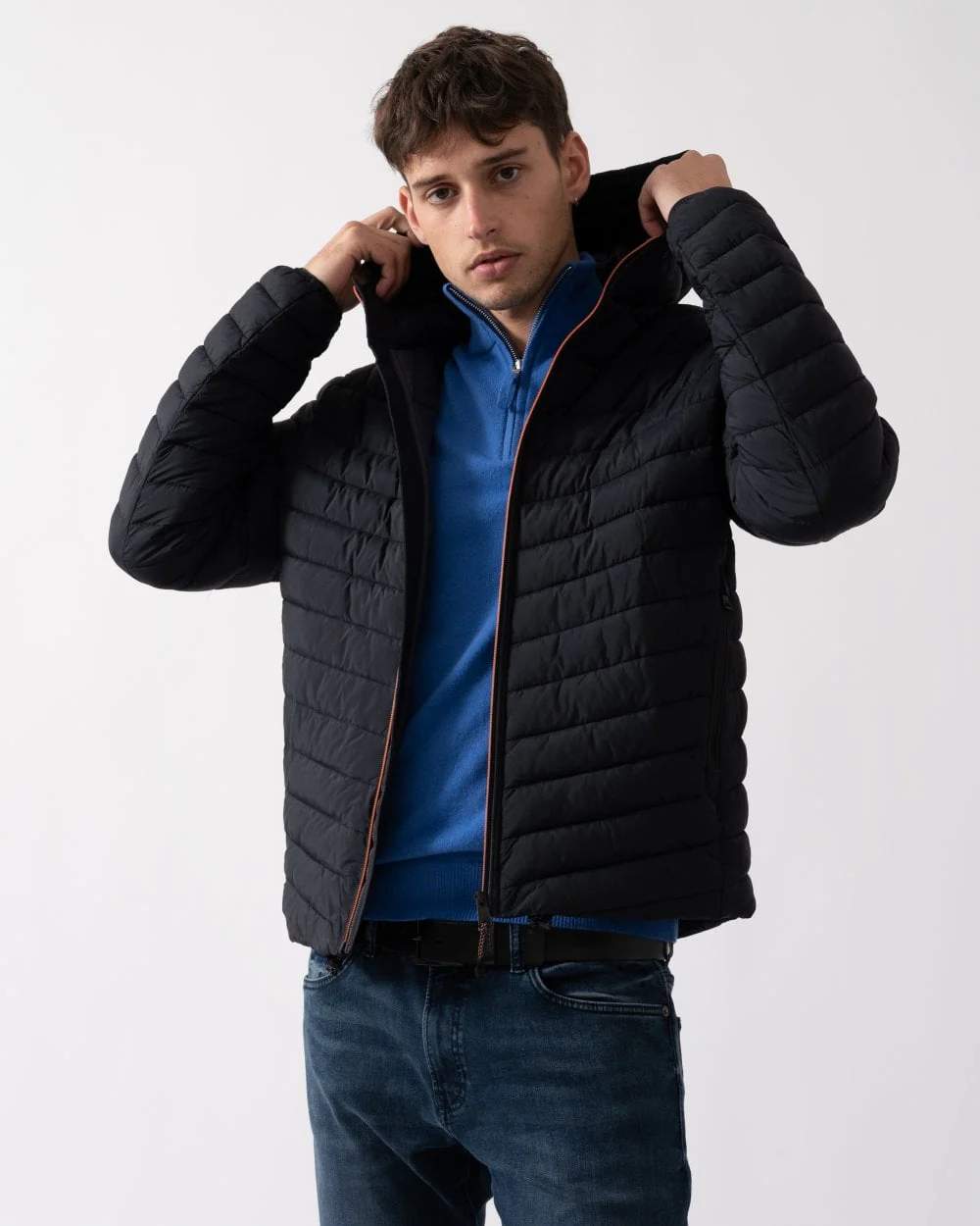 Napapijri A-Lapaz Mens Hooded Puffer Jacket - Black 041 - Image 2