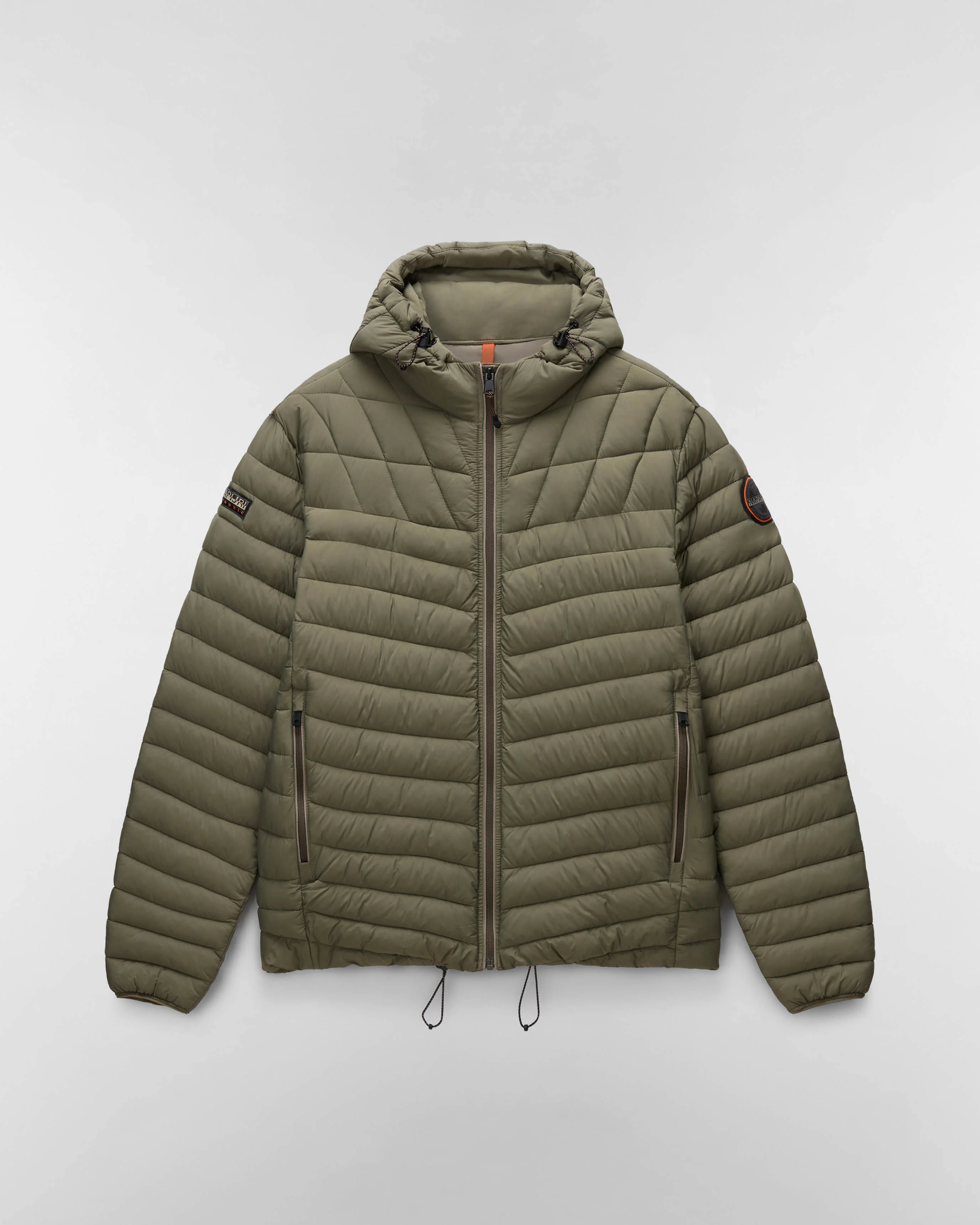 Napapijri A-Lapaz Mens Hooded Puffer Jacket - Tea Leaf G0A - Image 6