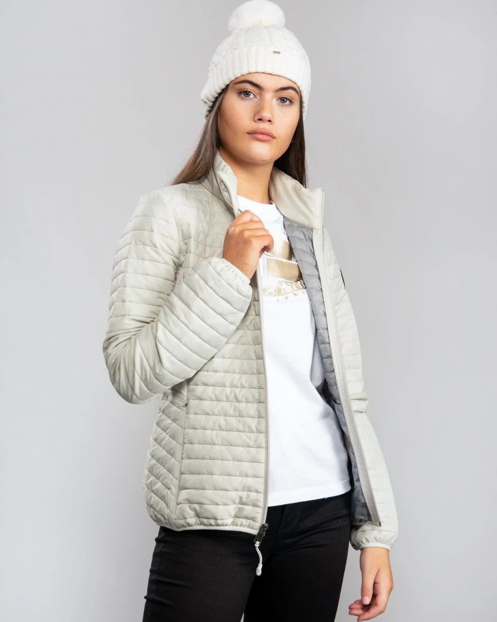 Napapijri Acalmar W 2 Womens Jacket - Dove Grey - Image 3