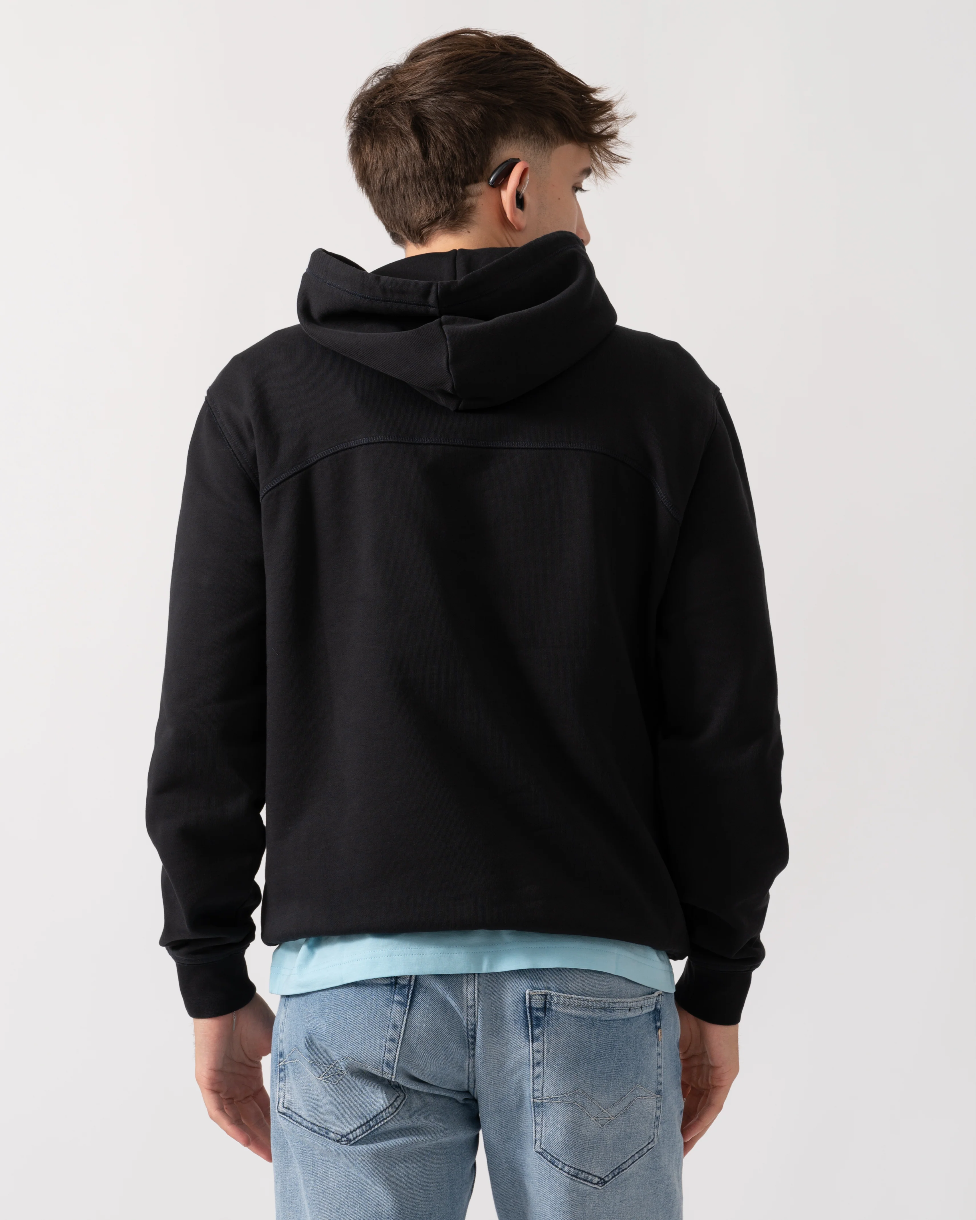 Napapijri Badge Mens Hoodie - Black Beauty 941 - Image 4