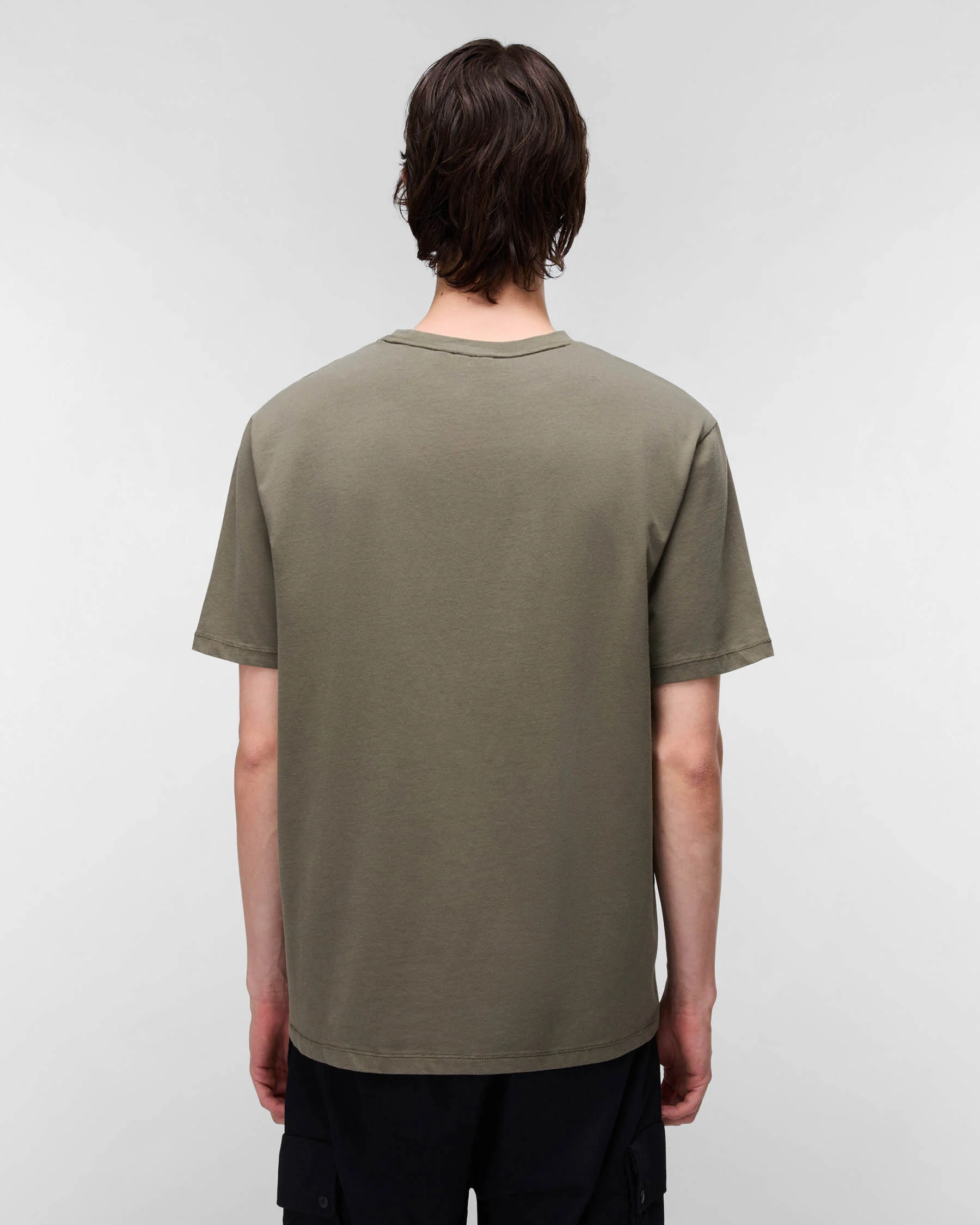 Napapijri Badge Mens Short Sleeve T-Shirt - Tea Leaf G0A - Image 3