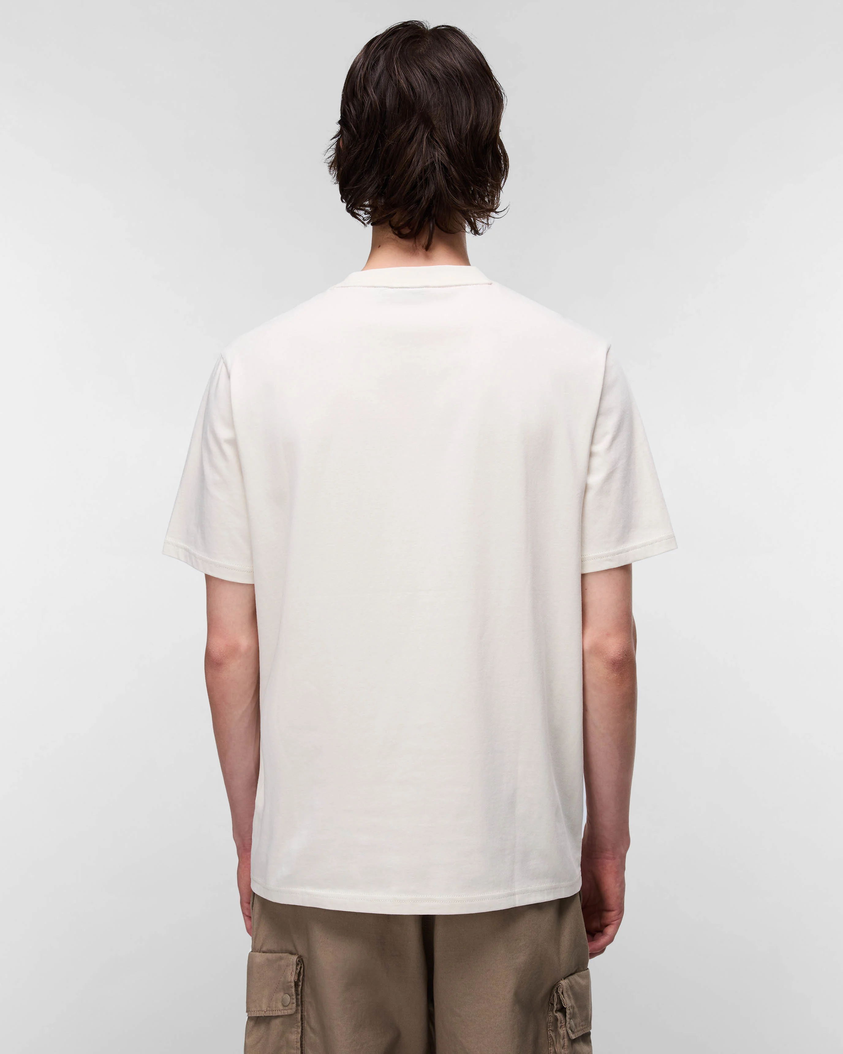 Napapijri Bald Short Sleeve Mens T-Shirt - Beige Dimity N1J - Image 3
