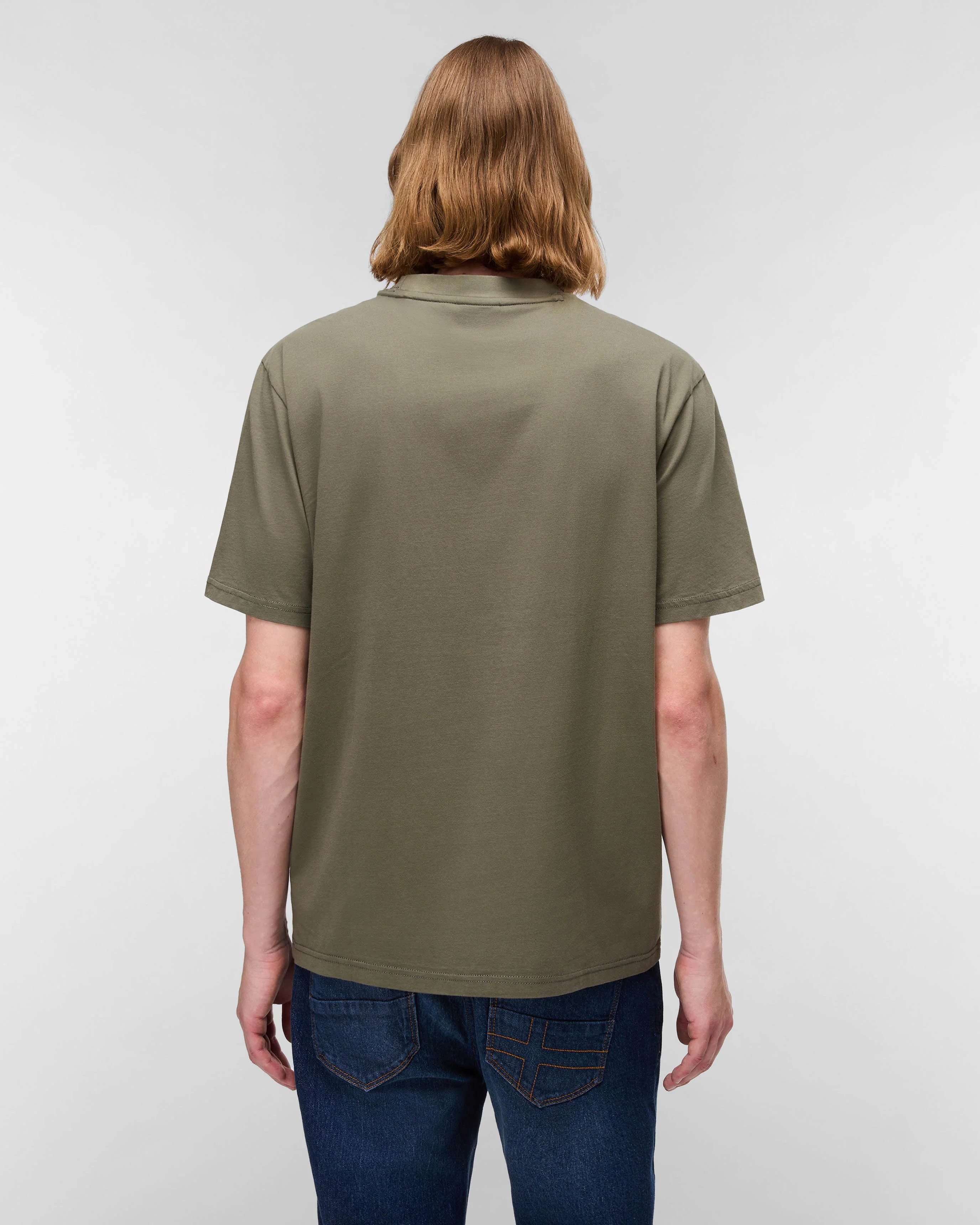 Napapijri Bald Short Sleeve Mens T-Shirt - Tea Leaf G0A - Image 3