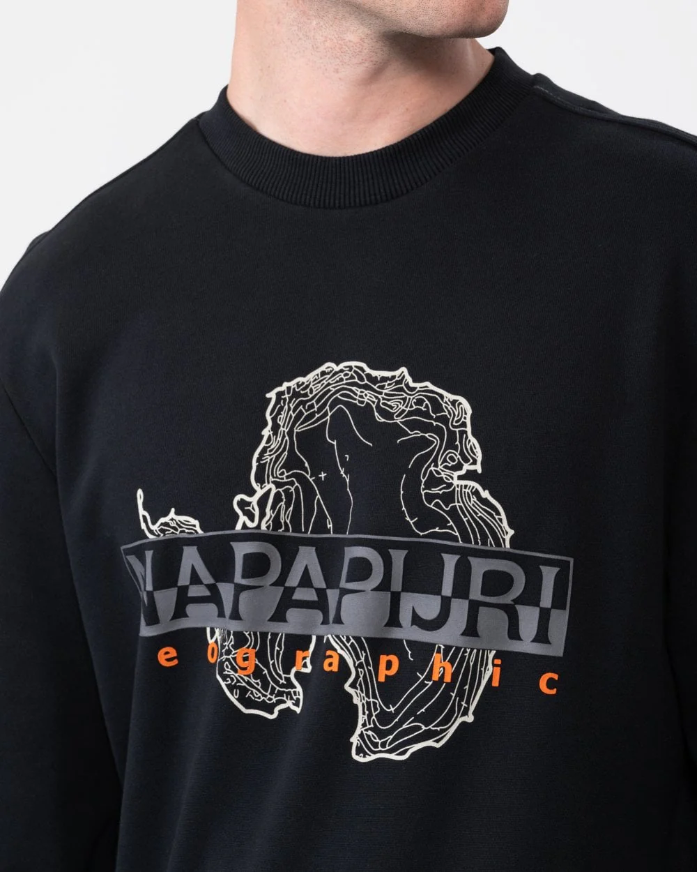 Napapijri S-Iceberg Mens Graphic Print Sweatshirt - Image 2