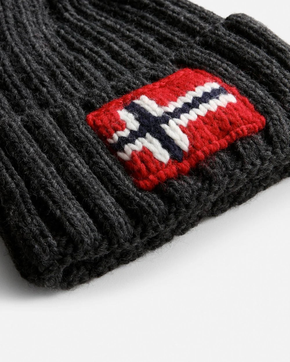 Napapijri Semiury 5 Bobble Hat - Dark Grey Melange 197 - Image 3