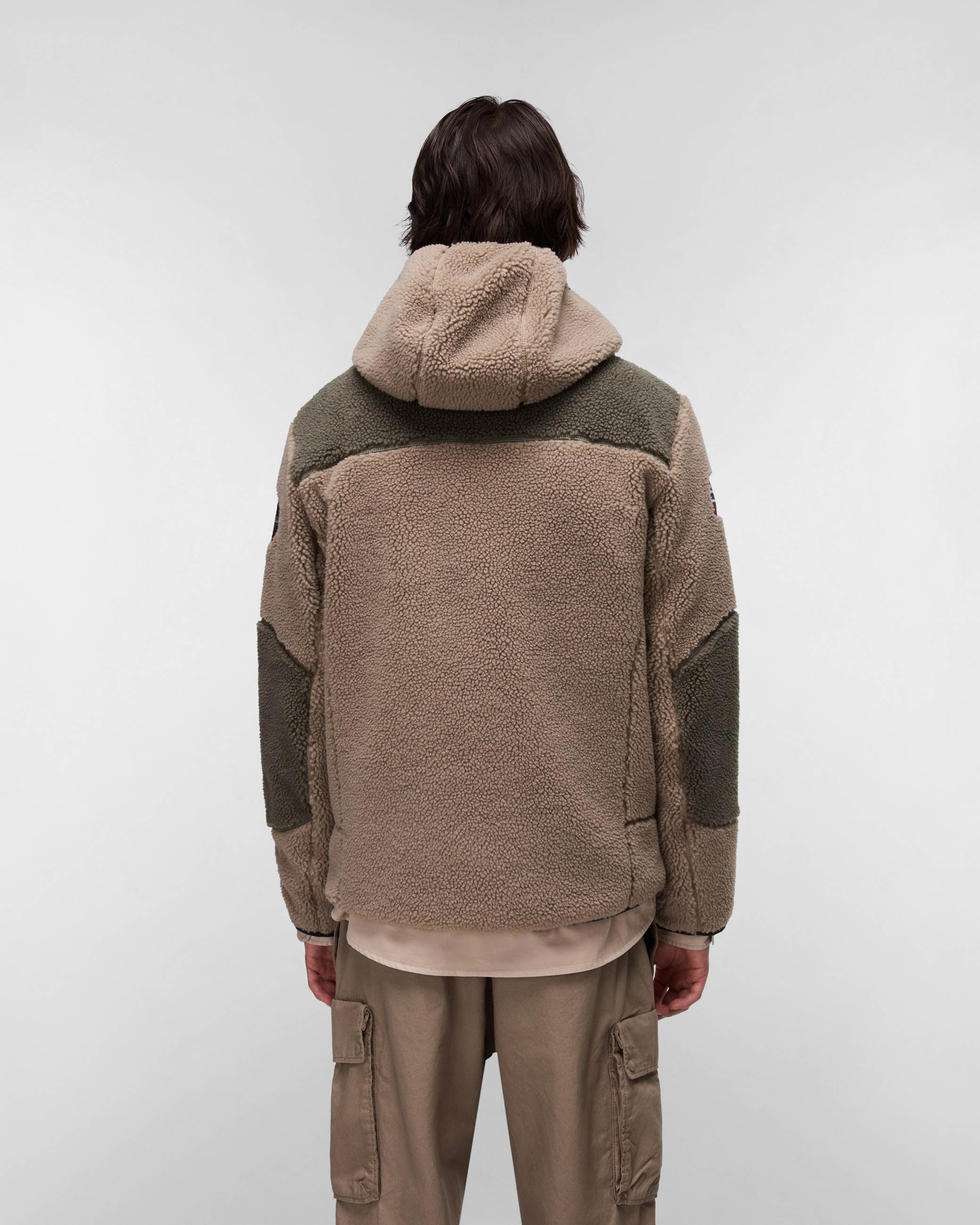 Napapijri Yupik Mens Zip Through Hoodie - Colourblock MCD - Image 5