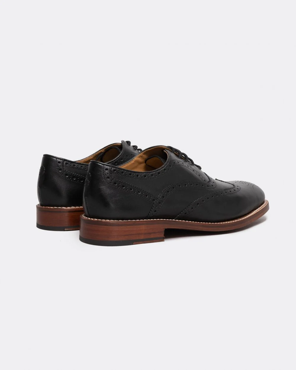 Oliver Sweeney Aldeburgh Mens Leather Brogue - Black - Image 4