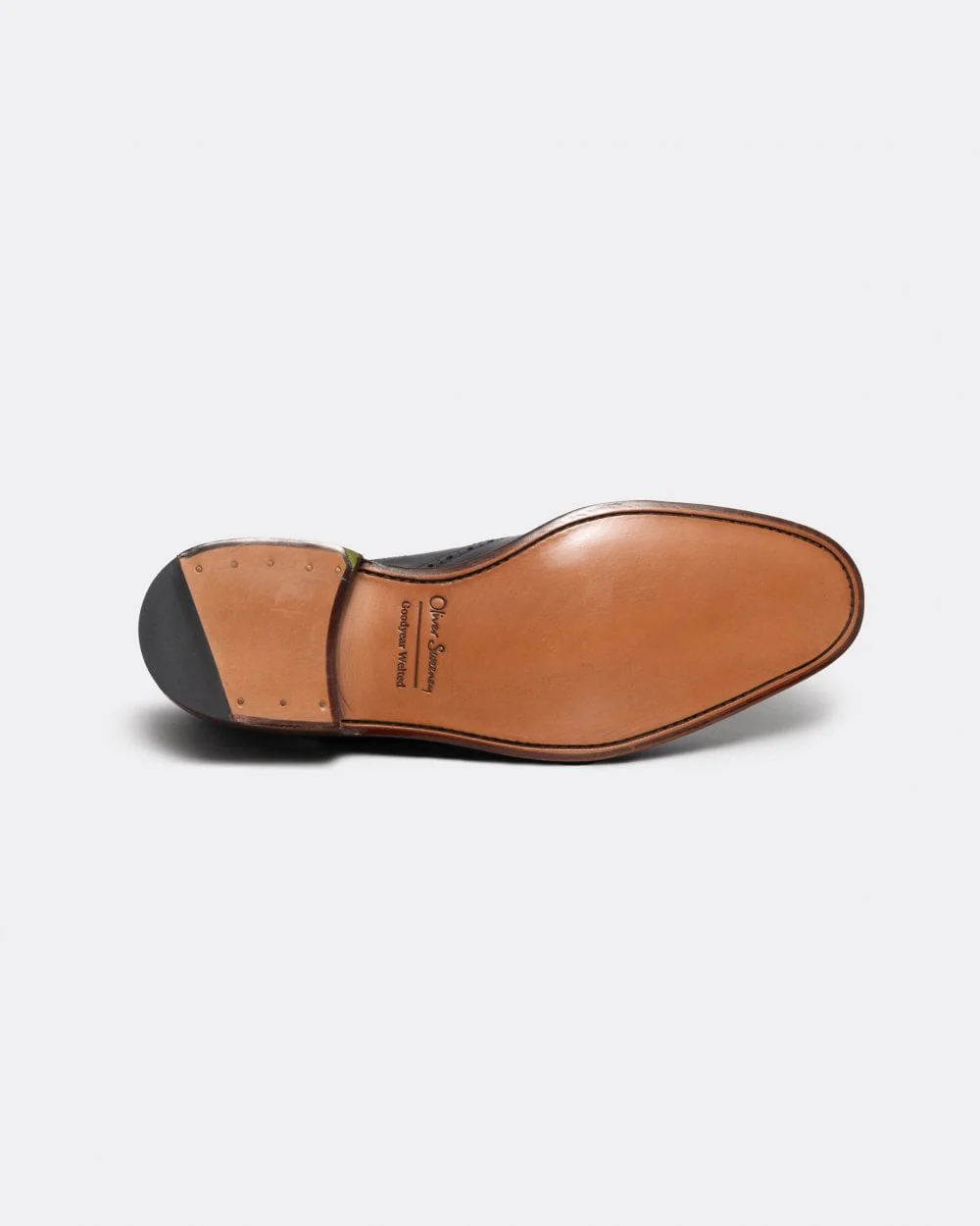 Oliver Sweeney Aldeburgh Mens Leather Brogue - Black - Image 5